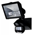 Projecteur halog�ne 150 Watts noir avec d�tecteur de mouvement