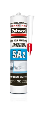 Mastic silicone - Sp�cial sanitaire - Rubson SA2 - Translucide - Cartouche 280 ml - Rubson 429330