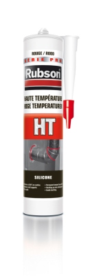 Mastic Rubson - Haute temp�rature 275 Degr�s - Rouge - Cartouche 300ml - Rubson 946440