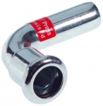 Coude � sertir 90� - Tube Acier Electrozingu� - Femelle / Femelle 88.9 mm - Comap Xpress