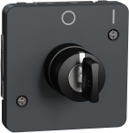 Interrupteur � cl� - 3 Positions - Gris - Composable - Mureva styl - Schneider electric MUR35061
