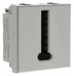 Prise t�l�phone - 8 plots - 2 modules - Bticino Axolute - Aluminium
