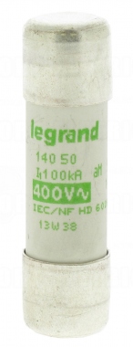 Fusible cartouche cylindrique - 14 x 51 - 50 Amp�res - Type aM HPC - Sans Percuteur