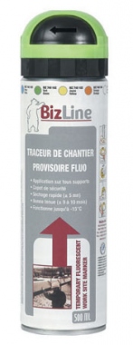 Tra�eur de chantier couleur vert fluo t�te bas