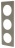 Plaque Legrand C�liane 3 postes Gr�s