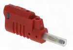 Fiche banane diam�tre 4 mm rouge