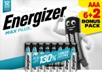 Pile alcaline - Energizer Max Plus - AAA - Lot de 6+2 - Energizer 437515