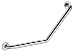 Barre � 135 Degr�s - 2 points de fixation - Diam�tre 32 - 400 x 400 mm - Inox poli brillant - Delabie 5081P2