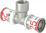 T� � sertir - Taraudage femelle - S-Press PLUS - 25 mm vers 1/2 vers 25 mm - Uponor 1070598