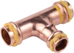 T� r�duit � sertir - Pour tube cuivre - Gaz - Diam�tre 18 - 16 - 18 mm - Comap 5130RVG181618