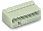 Borne micro pour boite de d�rivation - Wago - 0.6 � 0.8 mm� - 8 conducteurs - Gris Clair