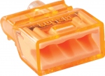 Bornes de connexion automatique 3 entr�es Christal mini Orange
