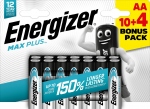 Pile alcaline - Energizer Max Plus - AA - Lot de 10+4 - Energizer 437409