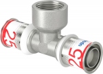 T� � sertir - Taraudage femelle - S-Press PLUS - 25 mm vers 3/4 vers 25 mm - Uponor 1070599
