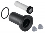 Jeu de manchettes - Pour WC D90 G�b�rit - Chrom� mat - Geberit 152.404.46.1