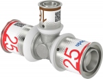 T� � sertir - R�duit - S-Press PLUS - 25 mm vers 16 mm vers 25 mm - Uponor 1070574