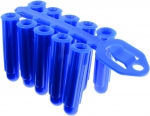 Cheville universelle - En Grappe - 10 x 50 - Bleue - Boite de 80 - Bizline 720112