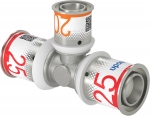 T� � sertir - R�duit - S-Press PLUS - 25 mm vers 20 mm vers 25 mm - Uponor 1070577
