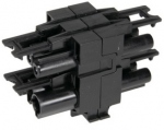 Distributeur en H - 3 P�les - 1 Entr�e - 3 Sorties - Noir - Bizline 300042