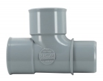 T� pied de biche PVC - M�le / Femelle - 87�30 - Diam�tre 32 mm - Nicoll UTF188MF