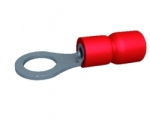 Cosses rondes trou de 6 rouge - Boite de 100