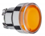 Tte Bouton Poussoir - Lumineux - Affleurant - Orange - CL - Schneider ZB4BW35