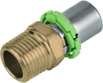 Manchon droit - Filetage Cylindrique - Tube Multicouche - 16 x 2 vers M�le � visser 15 x 21 - Comap