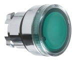 Tte Bouton Poussoir - Lumineux - Affleurant - Vert - Schneider ZB4BW333