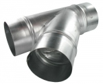 T� � 45 en galva diam�tre 150/150/150 mm
