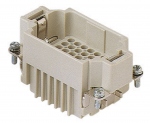 Insert m�le - A sertir - 42P+T - 10A - 250V - Gabarit 57.27 - ILME CDDM42