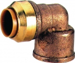 Coude instantan� 90� - Tube Cuivre - Femelle 22 mm / Femelle � visser 20 x 27 mm - Comap Tectite Classic