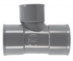 T� pied de biche PVC - Femelle / Femelle - 87�30 - Diam�tre 40/32 mm - Nicoll UTH288