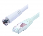 Prise F vers RJ45 - 30 cm - Erard 5479