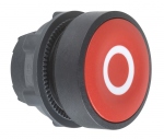 T�te Bouton Poussoir - Affleurant - Marquage 0 - Rouge - Schneider ZB5AA432