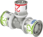 T� � sertir - R�duit - S-Press PLUS - 32 mm vers 25 mm vers 32 mm - Uponor 1070583