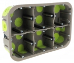 Boite cloison s�che 2 x 6 modules profondeur 50 mm Bizline R Box