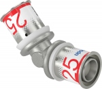 Coude � sertir - 45� - S-Press PLUS - 25 mm vers 25 mm - Uponor 1070545