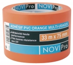 Adh�sif - PVC Orange - 33 M�tres x 75 mm - Novipro 171744