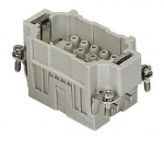 Insert m�le - A sertir - 18P+T - 16A - 500V - Gabarit 57.27 - ILME CQEM18
