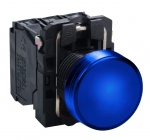 Voyant lumineux - A LED - 230V - Bleu - Complet - Schneider XB5AVM6