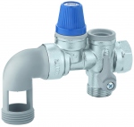 Groupe de s�curit� - Pour chauffe eau - Horizontal - NF - Diam 20 x 27 mm - Coud� - Si�ge Inox - Thermador GS20CI