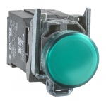 Voyant lumineux - BA9s - Transformateur 120V vers 6 Volts - Vert - Schneider XB4BV33