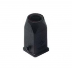 Capot plastique - Noir - Sortie verticale - M20 - Gabarit 21.21 - ILME MKVN20