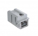Adaptateur - Pour connecteur - RJ45 CAT 6 class E - Femelle pour capots - Gabarit 21.21- ILME CJK8FT