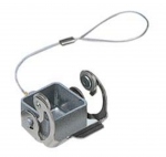 Couvercle m�tallique - Avec levier inox - Sans joint - Pour inserts m�les - Gabarit 21.21 - ILME CKAX03CXA