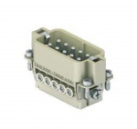 Insert m�le - A visser - 10P+T - 16A - 250V - Gabarit 49.16 - ILME CDAM10