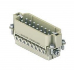 Insert m�le - A visser - 16P+T - 16A - 250V - Gabarit 66.16 - ILME CDAM16X