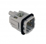 Insert m�le - A visser - 4P+T - 10A - 250V - Gabarit 21.21 - ILME CKM04