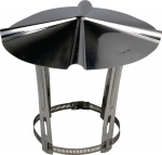 Chapeau chinois - En Inox - 153 / 180 mm - Ten 000003