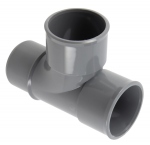 T� pied de biche PVC - M�le / Femelle - 87�30 - Diam�tre 40 mm - Nicoll UTH188MF